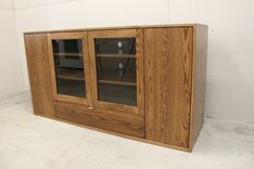 Oak Entertainment Center 4 small