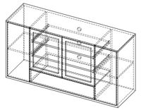 Oak Entertainment Center 5 small