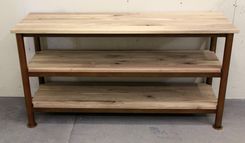 Reclaimed Walnut & Steel Patina Desks 2 small