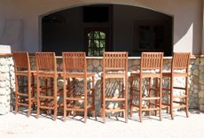 Outdoor Mahogany Bar Chairs 3 small