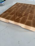 Maple End Grain Cutting Board With Cherry Inlay 2 small