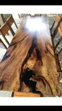Spalted Pecan Dining/Patio Set With Chairs 4 small