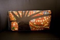 Leather Applique Shoulderbag & Travel Case In Autumn 2 small