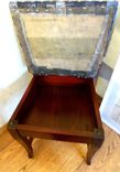 Hand-Weaved Re-Upholstered Antique Chair 3 small