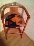 Mid-Century Modern Tribal Leather Chair 2 small