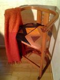 Mid-Century Modern Tribal Leather Chair 1 small