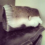 Deerhide Clutch With Small Antler Piece 2 small