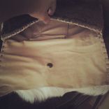 Deerhide Clutch With Small Antler Piece 3 small