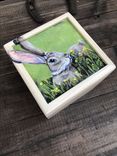 Handpainted Thoughtful Bunny Small Box 3 small