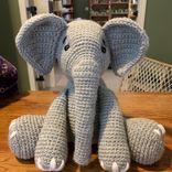 Elephant Crochet Gift, Doll Gift, Crochet Elephant 1 small
