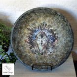 Custom Spirit Wolf Native American Theme Decor Spirit Wolf Decorative Wood Bowl 2 small