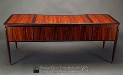 Elegant Executive Desk In Rosewood And Wenge 2 small