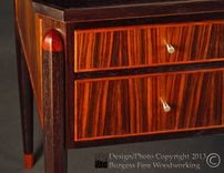 Elegant Executive Desk In Rosewood And Wenge 3 small