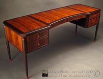 Elegant Executive Desk In Rosewood And Wenge 4 small