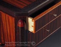 Elegant Executive Desk In Rosewood And Wenge 5 small
