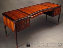Elegant Executive Desk In Rosewood And Wenge 6 small
