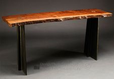 Claro-Walnut Sofa Table With Steel Legs 1 small