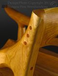 Maloof Low-Back Dining Chair In Cherry 4 small
