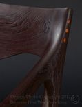 Maloof Low-Back Dining Chair In Wenge 4 small