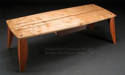 Rorschach Coffee Table In Maple And Mahogany 1 small