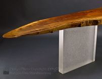 Claro-Walnut Sofa Table With Glass Legs 3 small