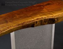 Claro-Walnut Sofa Table With Glass Legs 4 small