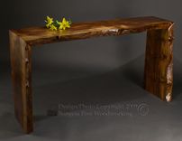 Poured Walnut Sofa Table 4 small