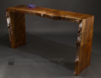 Poured Walnut Sofa Table 5 small