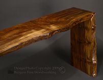 Poured Walnut Sofa Table 6 small