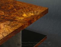 Claro-Walnut Coffee Table With Steel Base 4 small