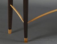 Neapolitan Sofa Table With Purpleheart, Oak, And Wenge 2 small