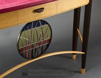 Neapolitan Sofa Table With Purpleheart, Oak, And Wenge 3 small