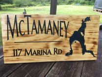 Personalized Wood Carved Signs - Exterior Or Interior 5 small