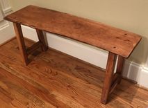 Table Rustic Cherry And Pecan With Live Edges 4 small