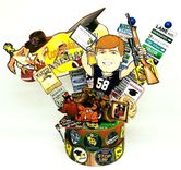 Custom Graduation Cake Topper 2024, Congrats Grad Boy Cartoon Portrait 3 small
