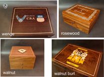 Handcrafted Humidor With Inlaid Family Crest Hd50 With Free Shipping. 5 small