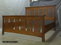 Spiral Grain, Quartersawn Oak, Bedroom Set, King 4 small