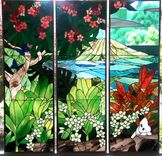 Stained Glass Triptych - Room With A View 1 small