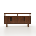 Open Top Shelf Wooden Dining Room Buffet Table 3 small