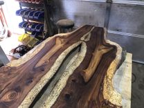 Live Edge Tables Hand Crafted. 3 small