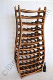 Large Wine Rack - Curvaceous - Made From Retired California Wine Barrels 4 small