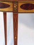 Reproduction William Whitehead D Shaped Federal Card Table 4 small