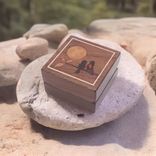 Inlaid Engagement Ring Box With Free Engraving And Shipping. Rb-34 1 small