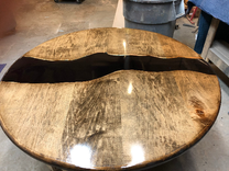 Epoxy Round Table, Ready To Go 2 small