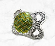 Custom Crystallized Pacifier Baby Nursery Decor Newborn Binkie Bling European Crystals Bedazzled 4 small