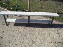 Industrial And Steel Bench Heavy Duty Bench Entryway Bench Hallway Bench Wood And Steel Bench 1 small