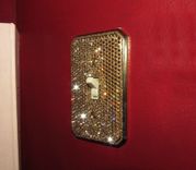 Toggle Crystallized Wall Light Switch Plate Bling Genuine European Crystals Bedazzled 2 small