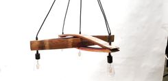 Wine Barrel Stave Chandelier - Kuvu - Made From Reclaimed California Wine Barrels 5 small