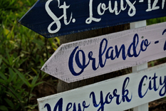 Nautical Beach Directional Sign, Wood Arrow Signage For Wedding 4 small