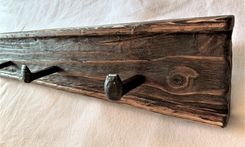 Rustic Cowboy Hat Holder; Wall Mount Hat Racks; Railroad Spike Hook Coat Racks 1 small